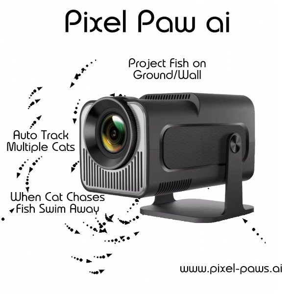 Pixel Paw AI mixed reality gaming system for pets
